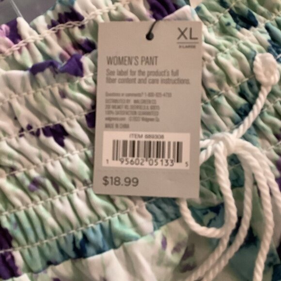 West Loop Size X-Large Tye Die Wide Leg Palazzo Pants Beachwear. New - Picture 3 of 5